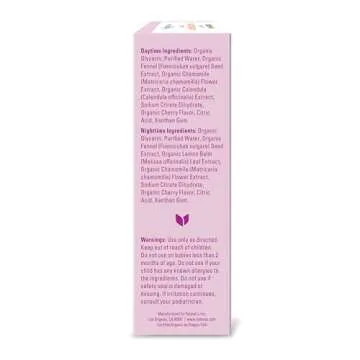 Hyland's Baby Organic Daytime and Nighttime Soothing Drops Combo Pack, Drops for Oral Discomfort, 2 oz.