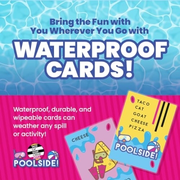 Taco Cat Goat Cheese Pizza Poolside Edition Waterproof Card Game
