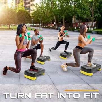 Yes4All Adjustable Aerobic Step Platform for Fitness