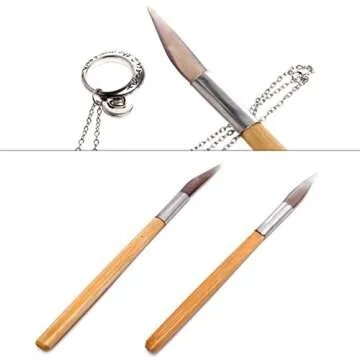 Chiloskit 2PCS Agate Polishing Burnisher Agate Knife Gold Silver Jewellery Clay Craft Jewellers Tool