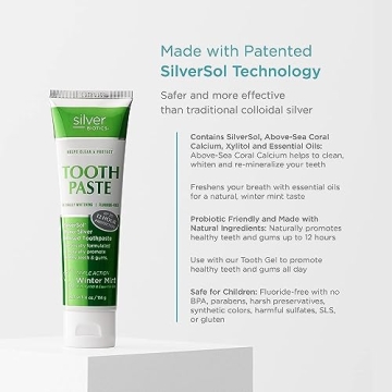 Silver Biotics Tooth Paste Fluoride-Free Mint Gel 4 oz