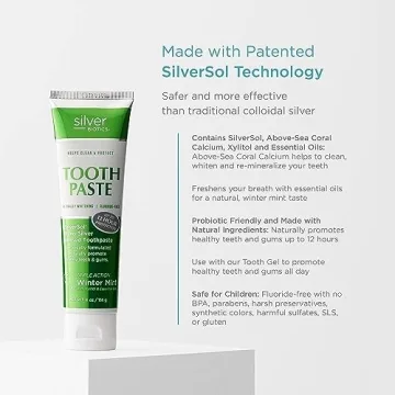 Silver Biotics Tooth Paste Fluoride-Free Mint Gel 4 oz