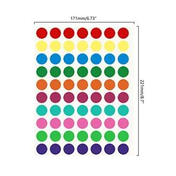 Versatile 700 PCS Colored Dot Stickers - Perfect for Crafting & Labeling
