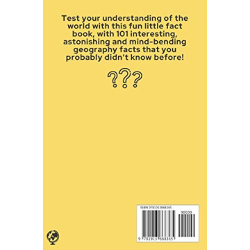 101 Fun Geography Facts Book for Kids Ages 7-12