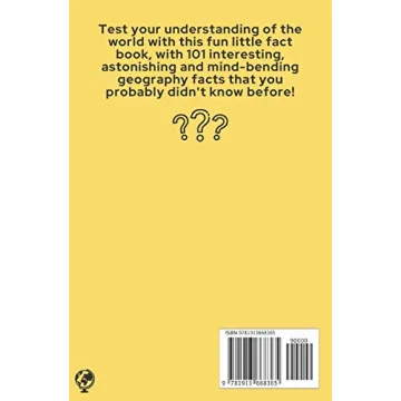 101 Fun Geography Facts Book for Kids Ages 7-12