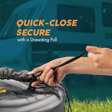 RV Hose Storage Bags - Set of 3 | RV Essentials Must Haves for 2024 for Outside | USA Brand | Store Hoses for Sewer, Water with Caddy | Camper Accessories to Organize Motorhome and Travel Trailer