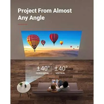 NEBULA by Anker Capsule Max, Mini Projector with WiFi and Bluetooth, Small Projector, 200 ANSI Lumen, Projector Portable, Native 720p HD, 8W Speaker, 100 Inch Picture, 4Hr Video Playtime, Home Theater