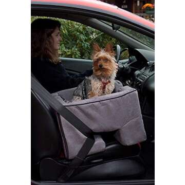 Pet Gear Lookout Booster Car Seat, Removable Comfort Pillow, Safety Tether Included, Installs in Sec...