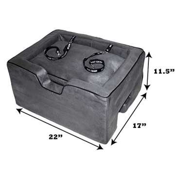 Pet Gear Lookout Booster Car Seat, Removable Comfort Pillow, Safety Tether Included, Installs in Seconds, No Tools Required, 4 Colors