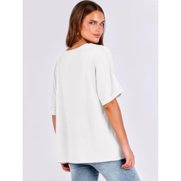 Shop ANRABESS Women's Oversized V Neck T Shirts Now!