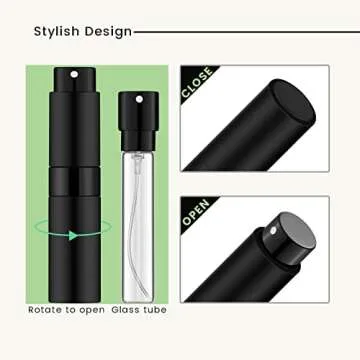 IRON BILL 5PCS/8ml Refillable Travel Perfume Set