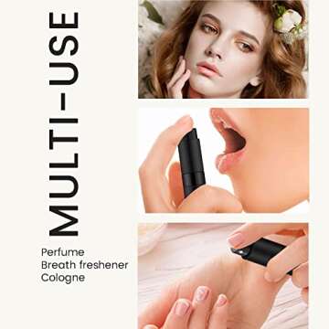 IRON BILL 5PCS/8ml Perfume Travel Refillable, Portable Perfume Atomizer Refillable, Empty Mini Size Spray Bottle for Men&Momen（5 Colors