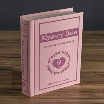Vintage Bookshelf Mystery Date Game for Nostalgic Fun