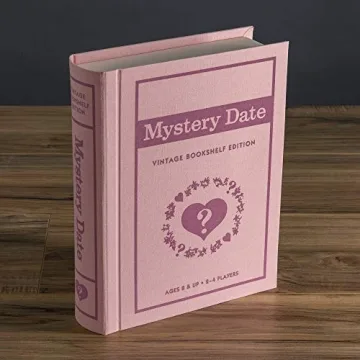 Vintage Bookshelf Mystery Date Game for Nostalgic Fun