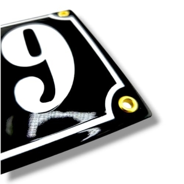 Personalized Enamel House Number Plaque for All Homes