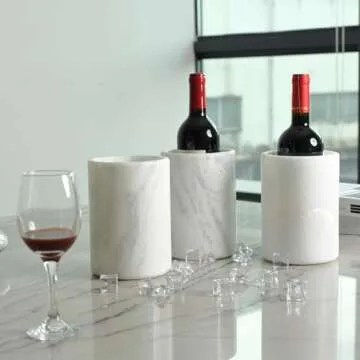 BCS Marble Wine Bottle Chiller - Versatile Wine Chillers for Bottles - Applicable to Kitchen Utensil...