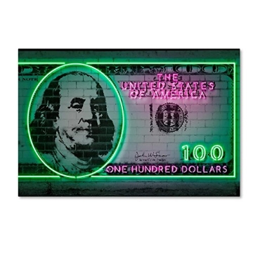 Trademark Fine Art 100 Dollars Wall Decor