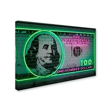 Trademark Fine Art 100 Dollars Wall Decor