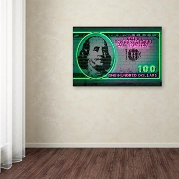 Trademark Fine Art 100 Dollars Wall Decor