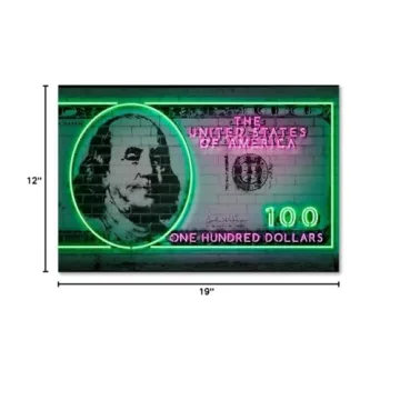 Trademark Fine Art 100 Dollars Wall Decor