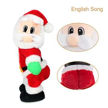 Twerking Santa Claus,Booty Shaking Santa Dancing Santa Claus with Music Singing Animated Christmas S...