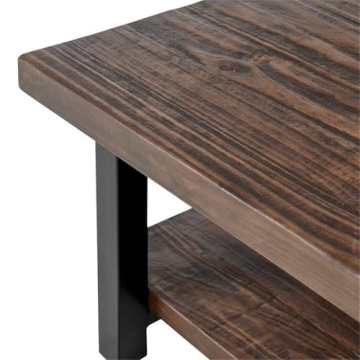 Sonoma Rustic Cube Coffee Table - Solid Pine and Metal