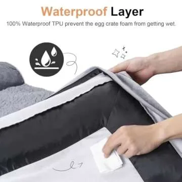 Large Dog Bed Orthopedic Washable: Beds Bolster XL Bed Large Big Dogs Memory Foam Couch Sofa Waterproof with Removable Cover
