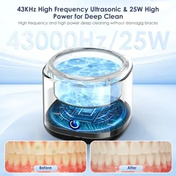 Wuven Ultrasonic Dental Cleaner for Retainers and More