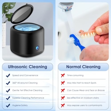 Wuven Ultrasonic Dental Cleaner for Retainers and More