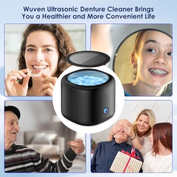 Wuven Ultrasonic Dental Cleaner for Retainers and More