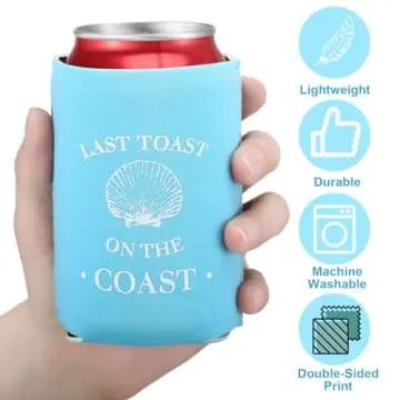 Last Toast Beach Can Sleeves for Bachelorette Parties