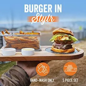 Yukon Glory Burger Serving Set for Grill Lovers