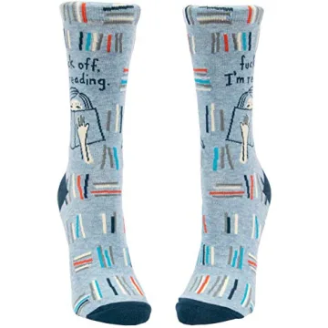 Blue Q Women's Novelty Crew Socks for Book Lovers