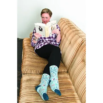 Blue Q Women's Novelty Crew Socks for Book Lovers