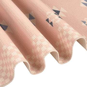 Alishomtll Braided Table Runner with Tassels Rose Pink Geometric Boho Table Runners for Summer, Spring Holiday, Catering Events, Dinner Parties, Wedding, Indoor and Outdoor Parties, 14" x 70"…