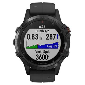 Garmin fenix 5 Plus GPS Smartwatch with TOPO Maps and Music
