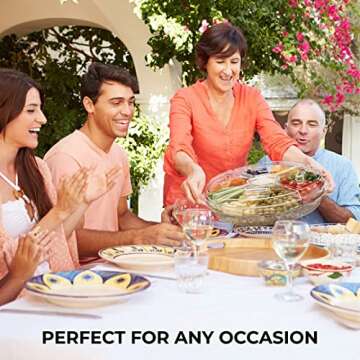 Chef's Star Extra Large Acrylic Appetizer Tray for Parties