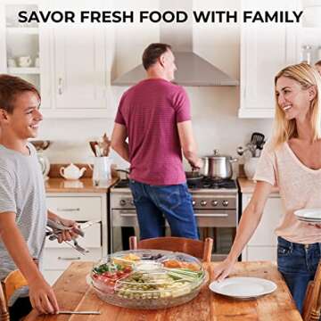 Chef's Star Extra Large Acrylic Appetizer Tray for Parties