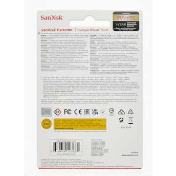 SanDisk 32GB Extreme CompactFlash Memory Card UDMA 7 Speed Up To 120MB/s - SDCFXSB-032G-G46