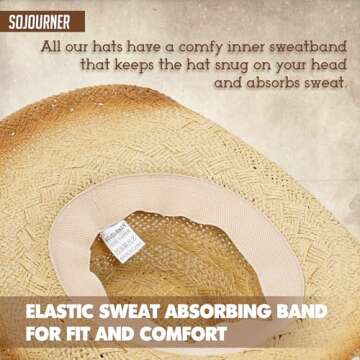 SoJourner Bags Cowboy Hats for Women & Men - Stylish Sun Protection