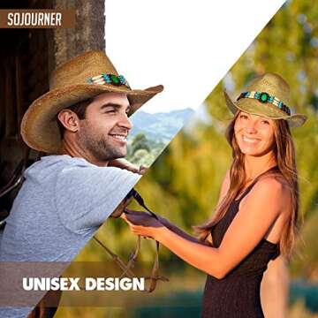 SoJourner Bags Cowboy Hats for Women & Men - Stylish Sun Protection
