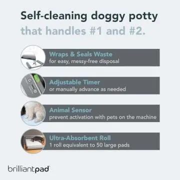 BrilliantPad Automatic Indoor Dog Potty for Small Pets