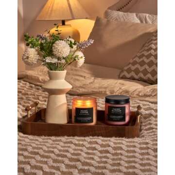 M&SENSE Coffee Candles Scented Strong, 2 Wick Jar Candle 11.6oz, 70 Hours Burning Time, Organic Natural Soy Wax Candle for Bedroom Kitchen Home Decor, Housewarming Gift for Men and Women