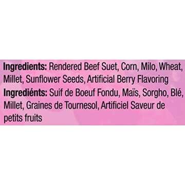 Heath Outdoor Products DD-15 Berry Blast Suet Cake, Case of 12, 0.75 lb