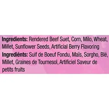 Heath Outdoor Products DD-15 Berry Blast Suet Cake, Case of 12, 0.75 lb