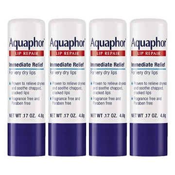 Aquaphor Lip Repair Stick for Chapped Lips - Pack of 4