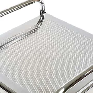 Seville Classics 15-Drawer Multipurpose Mobile Rolling Utility Storage Organizer Cart, Multicolor (Pearl)