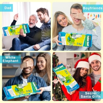 Wondrus Toilet Golf Game - Funny White Elephant Gifts Exchange for Adults - Christmas Secret Santa Gifts, Bathroom Mini Golf Gag Gifts Ideas for Dad, Husband, Boyfriend, Men, Golfer