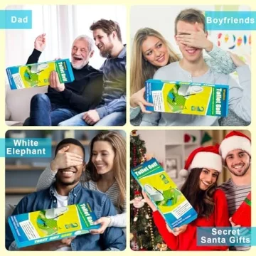 Wondrus Toilet Golf Game - Funny White Elephant Gifts Exchange for Adults - Christmas Secret Santa Gifts, Bathroom Mini Golf Gag Gifts Ideas for Dad, Husband, Boyfriend, Men, Golfer