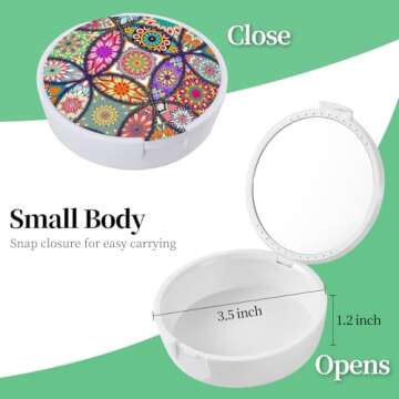 TIHYWR Retainer Case,Denture Case Cute Mouth Guard Case Container Storage Racks,Orthodontic Aligner ...